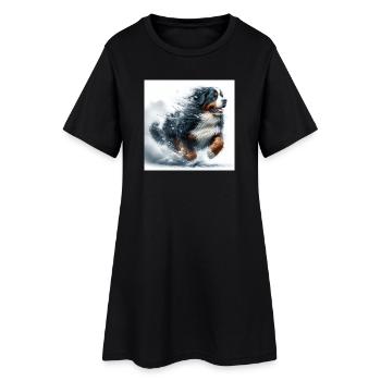 Bouvier bernois - Robe T-shirt Femme - noir - Devant