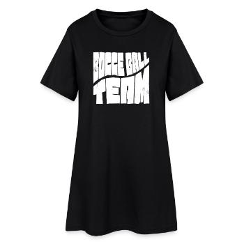 Tenue de l’équipe de pétanque avec Jack Bocci jeu de pétanque - Robe T-shirt Femme - noir - Devant