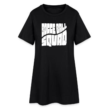 Tenue d’équipe de boules de pétanque avec Jack Bocci jeu de pétanque - Robe T-shirt Femme - noir - Devant