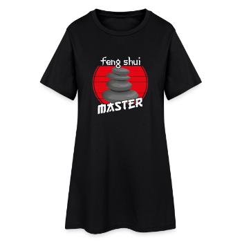 Feng Shui Master - Frauen T-Shirt-Kleid - Schwarz - Vorne