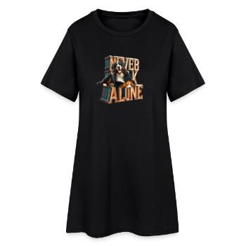 Bernese mountain dog - Women’s T-Shirt Dress - black - Front