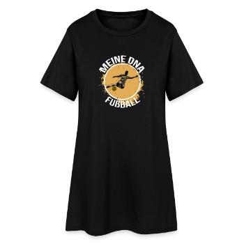 Meine DNA - Fußball - Frauen T-Shirt-Kleid - Schwarz - Vorne