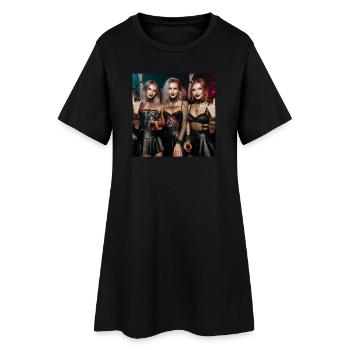 Métal - Robe T-shirt Femme - noir - Devant