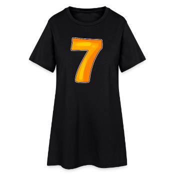 7 - Women’s T-Shirt Dress - black - Front