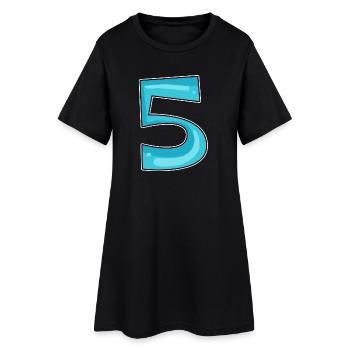 Numéro 5 Numéro - Robe T-shirt Femme - noir - Devant