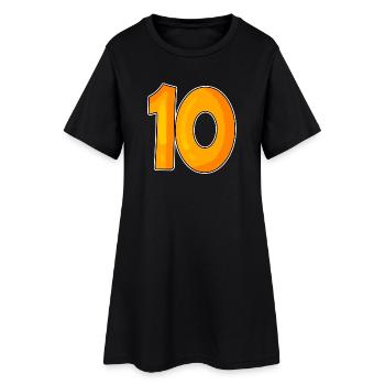 Ten 10 Number Number - Women’s T-Shirt Dress - black - Front