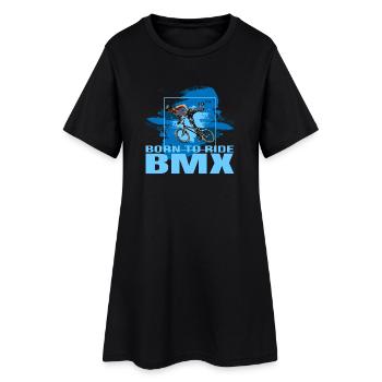 Born to Ride BMX - Frauen T-Shirt-Kleid - Schwarz - Vorne