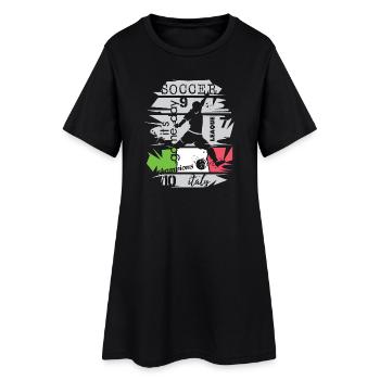 Football Italie Tir De But Icône D’illustration D’équipe - Robe T-shirt Femme - noir - Devant