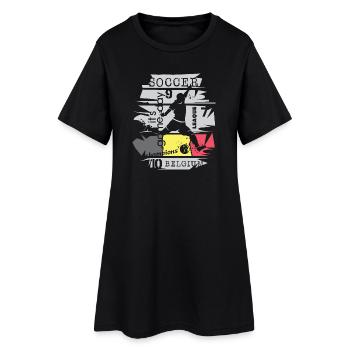 Football Belgique Tir De But Tir Illustration - Robe T-shirt Femme - noir - Devant