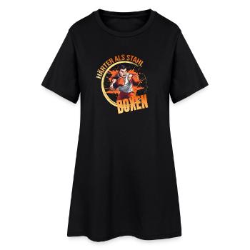 Härter wie Stahl - Boxen - Frauen T-Shirt-Kleid - Schwarz - Vorne