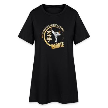 Die Kunst der Inneren Stärke - Karate - Frauen T-Shirt-Kleid - Schwarz - Vorne