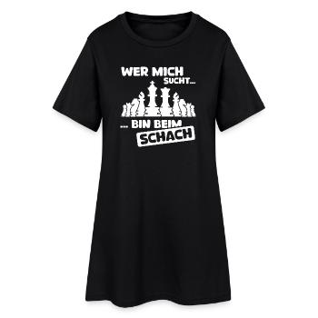 Dictons drôles d’échecs je joue icône d’échecs - Robe T-shirt Femme - noir - Devant