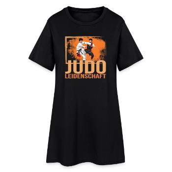 Judo Leidenschaft - Frauen T-Shirt-Kleid - Schwarz - Vorne
