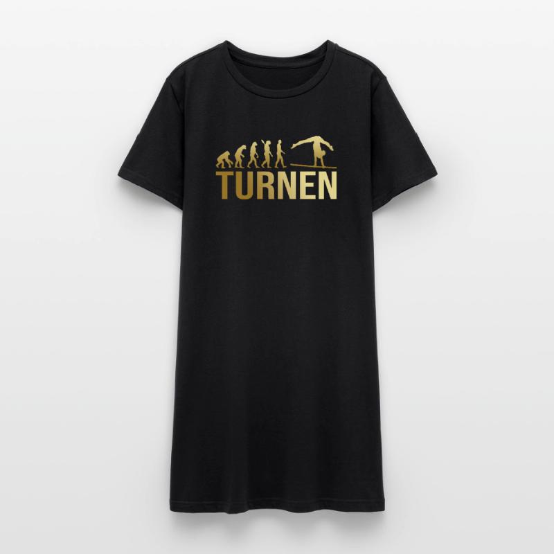 Evolution Turnen Frauen T-Shirt-Kleid