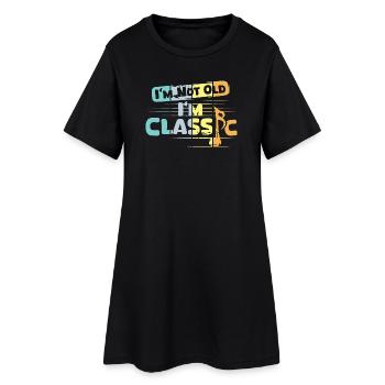 Rétro Musique Classique Dictons Drôles Vintage - Robe T-shirt Femme - noir - Devant