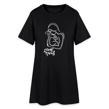 MAMAN - Robe T-shirt Femme - noir - Devant