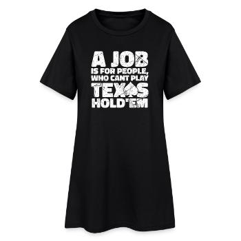 Poker Statement Poker Casino Gambler Jeu de cartes - Robe T-shirt Femme - noir - Devant