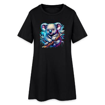 Koala - Women’s T-Shirt Dress - black - Front