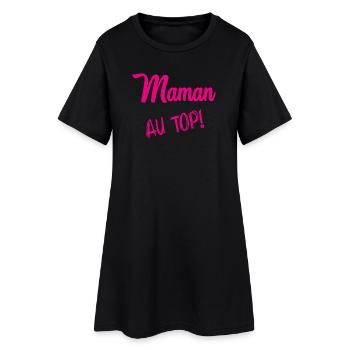 BONNE FÊTE MAMAN. MAMAN - Robe T-shirt Femme - noir - Devant