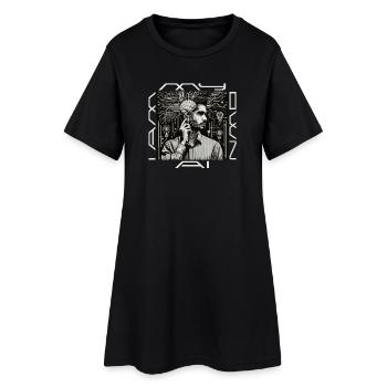 Headwork: Ghost meets code - Women’s T-Shirt Dress - black - Front
