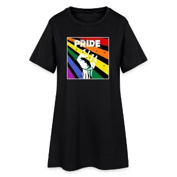 ORGUEIL - Robe T-shirt Femme - noir - Devant