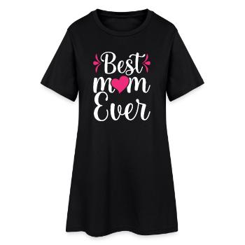 Die beste Mutter aller Zeiten - Frauen T-Shirt-Kleid - Schwarz - Vorne