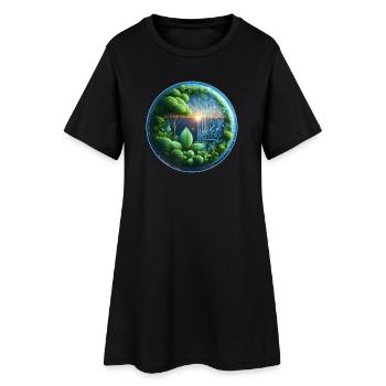 Cycle de fusion biotechnologique durable - Robe T-shirt Femme - noir - Devant