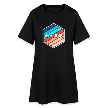 Jeux de cartes Jeux d’argent Roulette Poker Jeux d’argent - Robe T-shirt Femme - noir - Devant