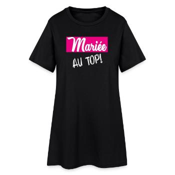 MARIEE - Robe T-shirt Femme - noir - Devant