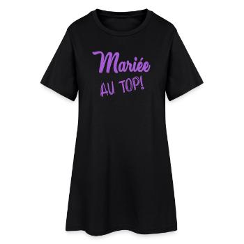 FUTURE MARIEE. EVJF. MARIEE. TEAM. TEAM MARIEE - Robe T-shirt Femme - noir - Devant