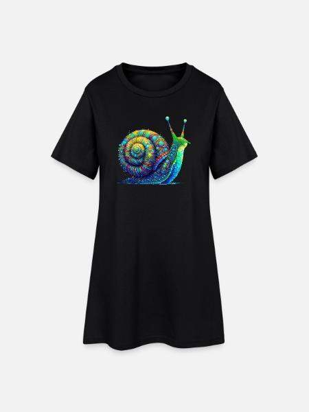 Escargot - Robe T-shirt Femme - noir
