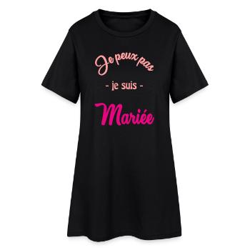MARIEE. FUTURE MARIEE. EVJF - Robe T-shirt Femme - noir - Devant