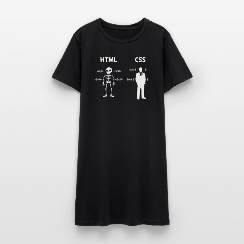 Code Css C++ Php Java Developer Code Skripting Frauen T-Shirt-Kleid