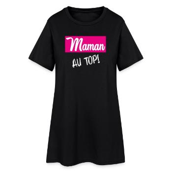 BONNE FÊTE MAMAN. MAMAN - Robe T-shirt Femme - noir - Devant