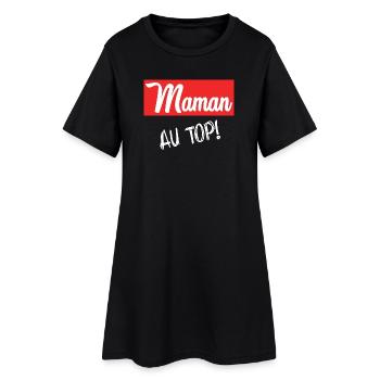 MAMAN - Robe T-shirt Femme - noir - Devant