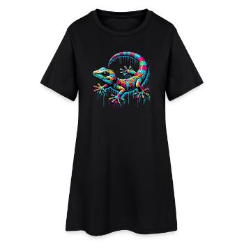 Gecko - Robe T-shirt Femme - noir - Devant