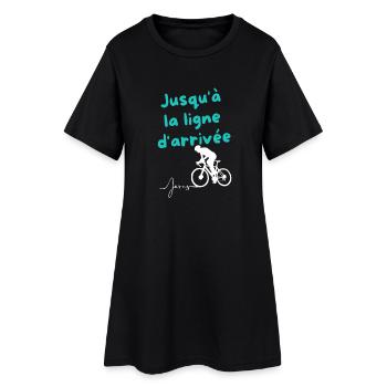 Persévérance Jusqu'à la Ligne d'Arrivée - Robe T-shirt Femme - noir - Devant