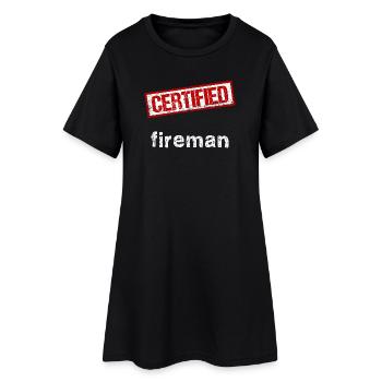 Fireman - Women’s T-Shirt Dress - black - Front