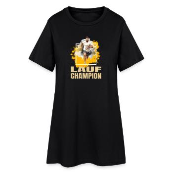 Lauf Champion - Frauen T-Shirt-Kleid - Schwarz - Vorne