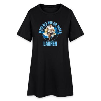 Laufen: Mehr als nur ein Hobby - Frauen T-Shirt-Kleid - Schwarz - Vorne