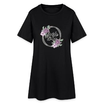 Bridal Wedding Dress - Women’s T-Shirt Dress - black - Front