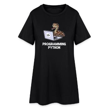 Skripting Programmierer Computer Debug Developer - Frauen T-Shirt-Kleid - Schwarz - Vorne