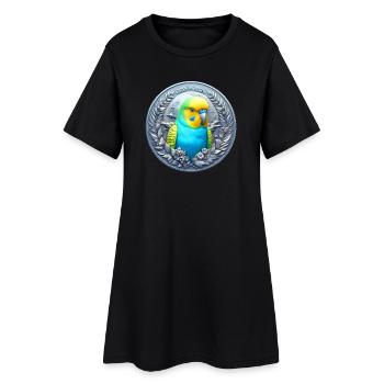 Medaille (04) - Frauen T-Shirt-Kleid - Schwarz - Vorne