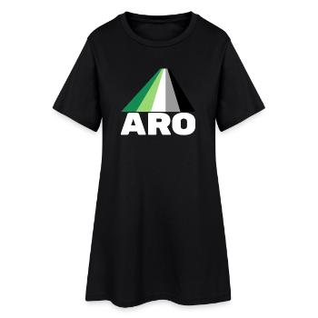 Aromanticisme, aromantique, aro - Robe T-shirt Femme - noir - Devant
