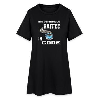 Développeur Computergeek Statement Codage Scripting - Robe T-shirt Femme - noir - Devant