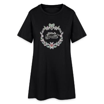 Braut Motiv Form - Frauen T-Shirt-Kleid - Schwarz - Vorne