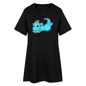Dragon Book Reading - Women’s T-Shirt Dress - black - Front