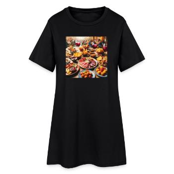Spanish Tapas - Women’s T-Shirt Dress - black - Front