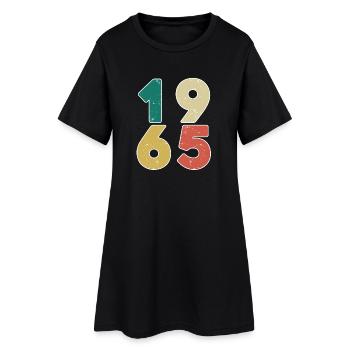 1965 - Né en 1965 - Construit en 1965 - Robe T-shirt Femme - noir - Devant