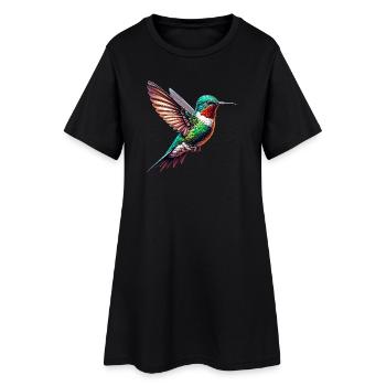 Colibri - Robe T-shirt Femme - noir - Devant
